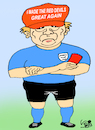Cartoon: TRUMPS MISTAKE... (small) by Vejo tagged footbal,trump,infantino,corruption