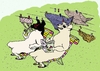 Cartoon: trocken (small) by motoko tagged hund dog sommer wäsche häangen trocknen garten