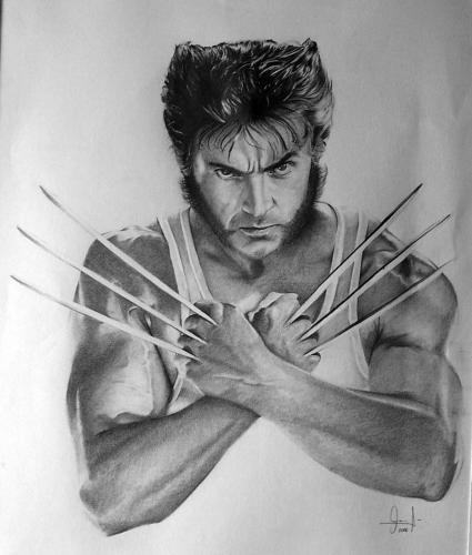 Cartoon: Wolverine (medium) by Valeria tagged dibujo,drawing,portrait