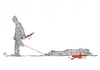 Cartoon: homicide (small) by Raoui tagged homicide,kill,blood,man,crime,knife,wool