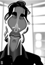 Cartoon: American Psycho (small) by spot_on_george tagged christian bale caricature