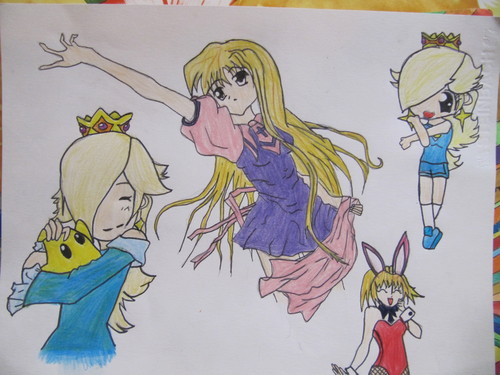 Cartoon: manga girls (medium) by lauraformikainthesky tagged manga,girl