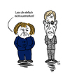 Cartoon: Fels in der Spree (small) by elke lichtmann tagged merkel,wulff
