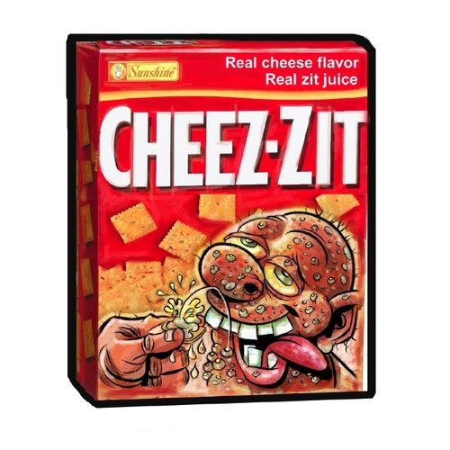 Cartoon: Cheez-Zit (medium) by McDermott tagged parody,product,cartoon,food,crackers,mcdermott