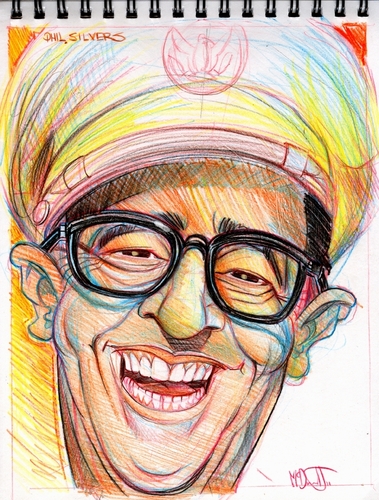 Cartoon: Sergeant Bilko Phil Silvers (medium) by McDermott tagged sergeantbilko