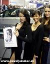 Cartoon: Autosalon-caricature live (small) by toon tagged girls