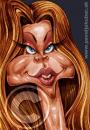 Cartoon: Fergie (small) by toon tagged caricature,movie,star,drawing,art,usa,comic,poster,portrait,monster,satire,people,tv,new,mannillustration,funny,woman,girls,sexi