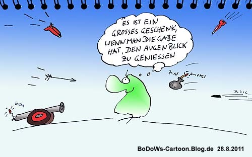 Cartoon: Hier und Jetzt (medium) by BoDoW tagged hoffnung,glück,augenblick,tag,den,fange,jetzt,hier,diem,carpe