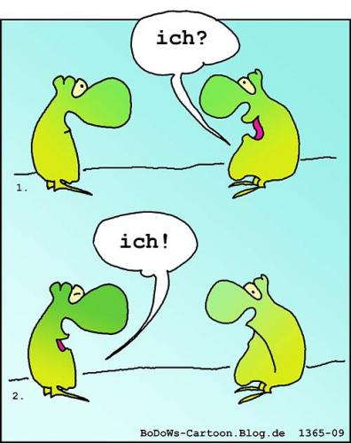 Cartoon: Der Nabel der Welt (medium) by BoDoW tagged der,beziehung,paar,egomane,egomanie,egoismus,ich
