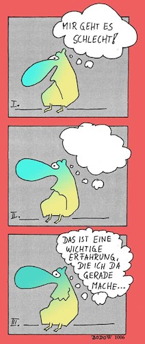 Cartoon: Geht doch !!! (medium) by BoDoW tagged schecht,gehen,erfahrung,wichtige,elend,positiv,sehen,unglück