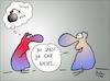 Cartoon: Explosive Beziehung (small) by BoDoW tagged paar,beziehung,psychologie,schweigen,bombe,explosion
