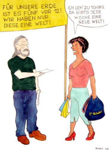 Cartoon: Neue Welt von Tschibo (medium) by Bozo tagged weltklima
