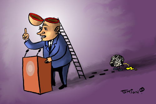 Cartoon: ... (medium) by to1mson tagged polityka,politik,politics