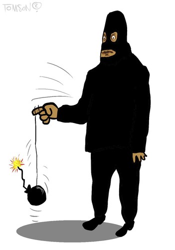 Cartoon: Brussel 2016 (medium) by to1mson tagged brussel,belgien,belgium,belgia,terror