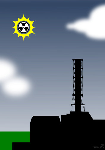 Cartoon: Sunny day (medium) by to1mson tagged czarnobyl,chernomyl,atom,energie,energy,katastrophic