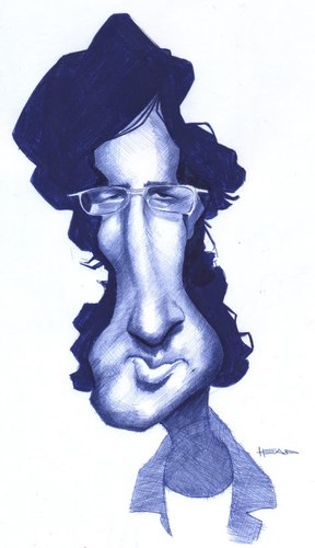 Cartoon: Caco Galhardo (medium) by manohead tagged caricatura,manohead,caricature
