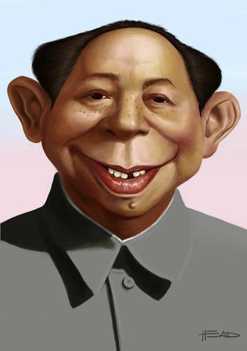 Cartoon: Neuman Tse Tung (medium) by manohead tagged manohead,caricatura