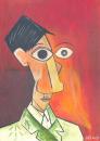 Cartoon: Picasso (small) by manohead tagged caricatura caricature manohead