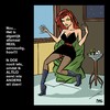 Cartoon: Ik DOE nooit iets!!! (small) by Age Morris tagged agemorris,victorzilverberg,atoomstijl,cosmomeisje,eenvoudig,eigenlijk,allemaal,nooit,iets,altijd,vrouwenpraat,vrouwenlogica,lekkerding,hottie,sexyoutfit
