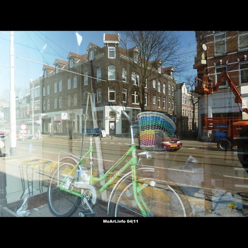 Cartoon: MH - Glass Reflections 3 (medium) by MoArt Rotterdam tagged tags,rotterdam,moart,moartcards,reflection,reflectie,weerspiegeling,etalage,window,bike,fiets,photo