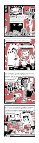 Cartoon: Ypidemi Fleisch (medium) by bob schroeder tagged fleisch,ersatz,insekten,insektensterben,ernährung,essen,schnitzel,burger,comic,ypidemi