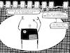 Cartoon: Maschinenuntergrund (small) by bob schroeder tagged kommunismus,luxus,revolution,propaganda,untergrund,maschinen,roboter,arbeit