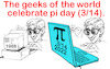 Cartoon: pi day (small) by saltpppr tagged pi,geek
