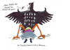 Cartoon: Bundesadler (small) by Skowronek tagged merkel,wahlen,bundesadler,deutschland