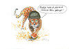 Cartoon: Leopard (small) by Skowronek tagged olaf,scholz,ukraine,russland,krieg,panzer,rüstung,soldaten,millitär,skowronek,cartoon,karikatur