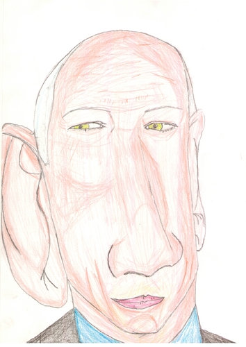 Cartoon: bruce willis (medium) by paintcolor tagged hollywood,famous,actor,willis,bruce
