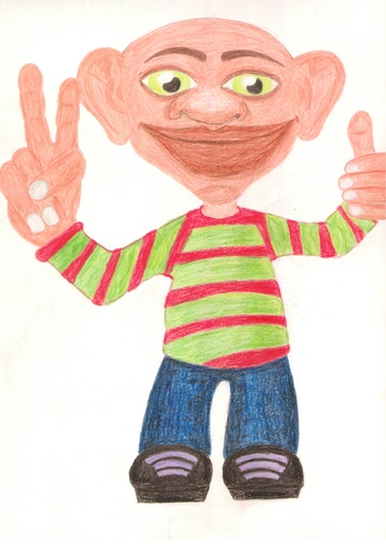 Cartoon: gnomo (medium) by paintcolor tagged finger,gnomo,caricature
