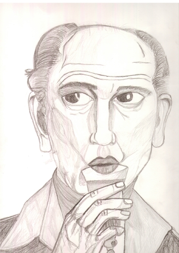 Cartoon: john malkovich (medium) by paintcolor tagged hollywood,famous,actor,malkovich,john
