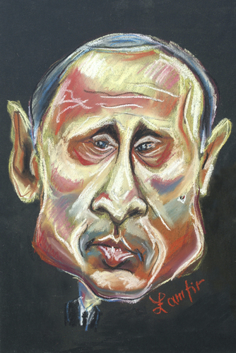 Cartoon: Vladimir Putin (medium) by Zamfir Somcutean tagged politics
