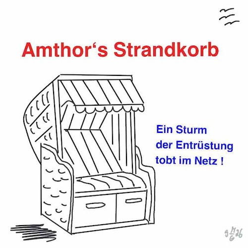 Cartoon: Amthor Strandkorb (medium) by legriffeur tagged amthor,cdu,politik,politiker,regierung,deutschland,bundesregierung,wahlen