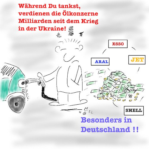 Cartoon: Benzinpreise (medium) by legriffeur tagged benzi,benzinpreise,sprit,spritpreise,tanken,tankstellen,autz,autofahrer,öl,ölkonzerne,deutschland,steuer,legriffeur61,cartoon,cartoons