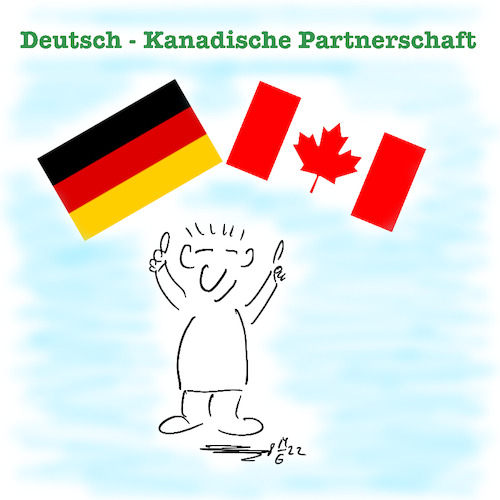 Cartoon: Der Bundeskanzler zu Besuch in K (medium) by legriffeur tagged kanada,deutschland,bundeskanzler,regierung,aussenpolitik,krisen,rohstoffe,rohstofflieferungen,gas,gaslieferung,flüssiggas,flüssiggaslieferungen