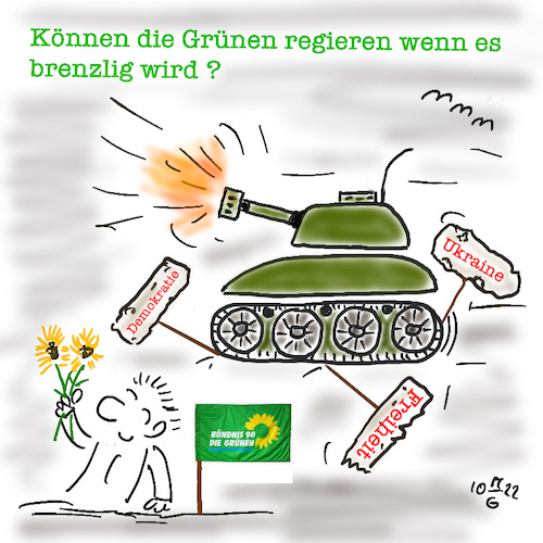 Cartoon: Die Grünen (medium) by legriffeur tagged politik,deutschland,innenpolitik,aussenpolitik,diegrünen,regierung,weltpolitik,ideologien,dieharterealität