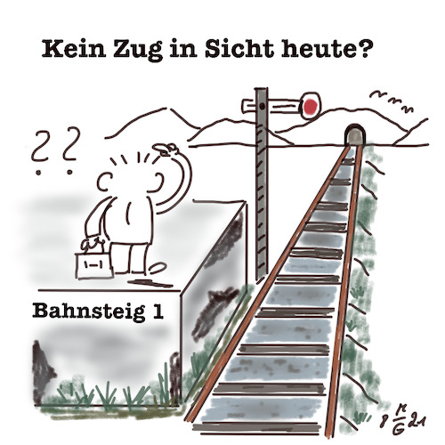 Cartoon: Lokführerstreik (medium) by legriffeur tagged bahn,bundesbahn,db,streik,lokführerstreik,fahrgäste,bahnfahrer,gdl