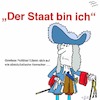 Cartoon: Der Staat bin ich (small) by legriffeur tagged macht,politik,volk,wählrt,wahlen,demokratie,deutschland,politiker