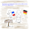 Cartoon: Rückzug Frankreichs aus Mali (small) by legriffeur tagged mali,france,frankreich,deutschland,aussenpolitik,afrika,verbündete,bundeswehr,antiterroreinsatz