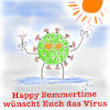 Cartoon: Summertime (small) by legriffeur tagged virus,corona,coronavirus,sommer,sommerzeit,ferien,freizeit,deutschland,gesund,gesundheit,gesundheitswesen,europa
