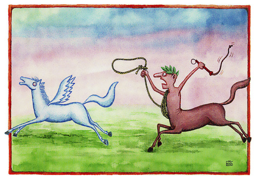 Cartoon: Centaur (medium) by Makhmud Eshonkulov tagged centaur