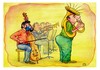 Cartoon: Orchestra (small) by Makhmud Eshonkulov tagged concert,orchestra,music