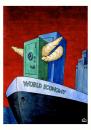 Cartoon: World Economy (small) by Makhmud Eshonkulov tagged world,economy,banks,crisis,recession,titanic,crash