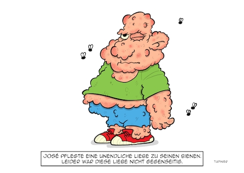 Cartoon: Bienen (medium) by Christoon tagged bienen