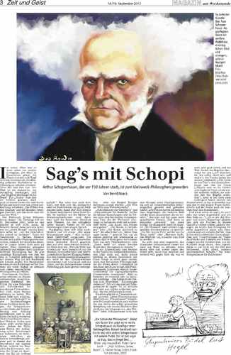 Cartoon: Arthur Schopenhauer (medium) by Bob Row tagged schopenhauer,caricature,philosophy