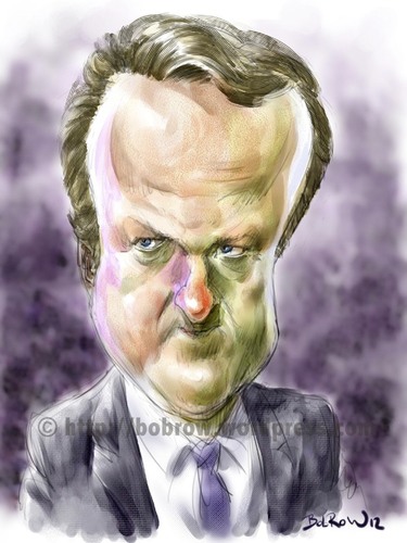 Cartoon: David Cameron (medium) by Bob Row tagged cameron,politician,great,britain