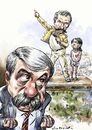 Cartoon: Fernandez and Macri (small) by Bob Row tagged argentina,politics