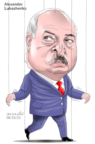 Cartoon: Alexander Lukashenko Belarus (medium) by Cartoonarcadio tagged lukashenko,belarus,putin,europe