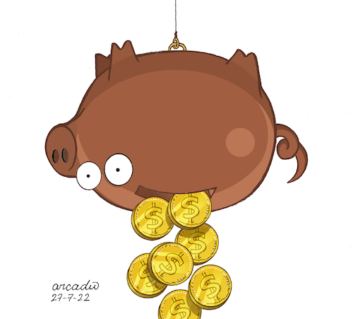 Cartoon: Anti-economy. (medium) by Cartoonarcadio tagged money,economy,finance,people,poverty